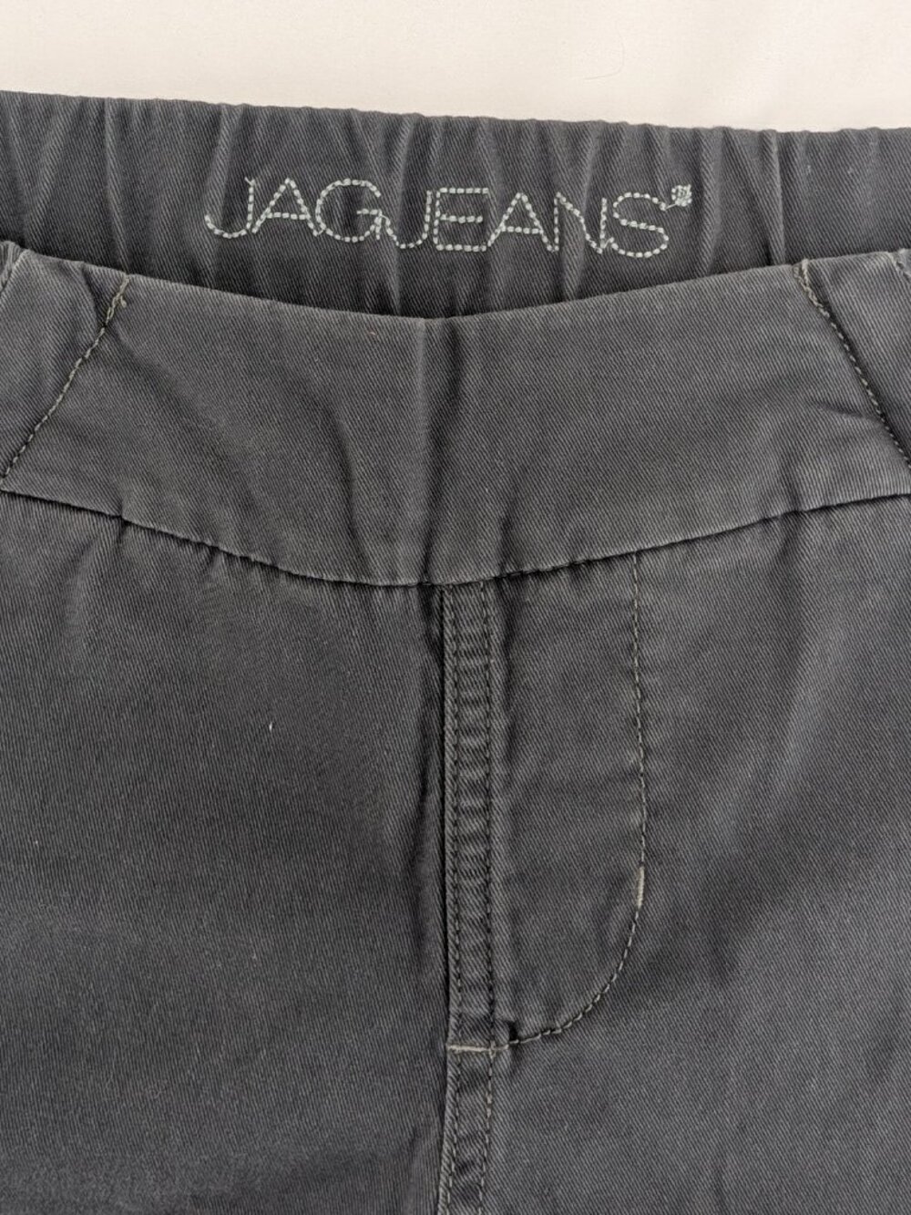 Jag Womens Shorts 4/27 Gray Classic Fit Western Glove Works Grey Stretch Waist - Picture 3 of 8